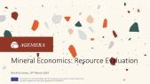 2024-03-19 Mineral Economics: Resource Evaluation