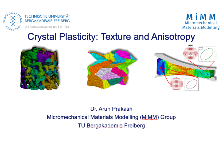 Crystal Plasticity - Plasticity in single crystals