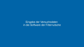 Praktikumsversuch - Filtration