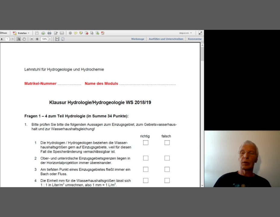 Hydrologie-Hydrogeologie-07-Klausurhinweise