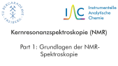 thumbnail of medium Part 1: Grundlagen der NMR-Spektroskopie