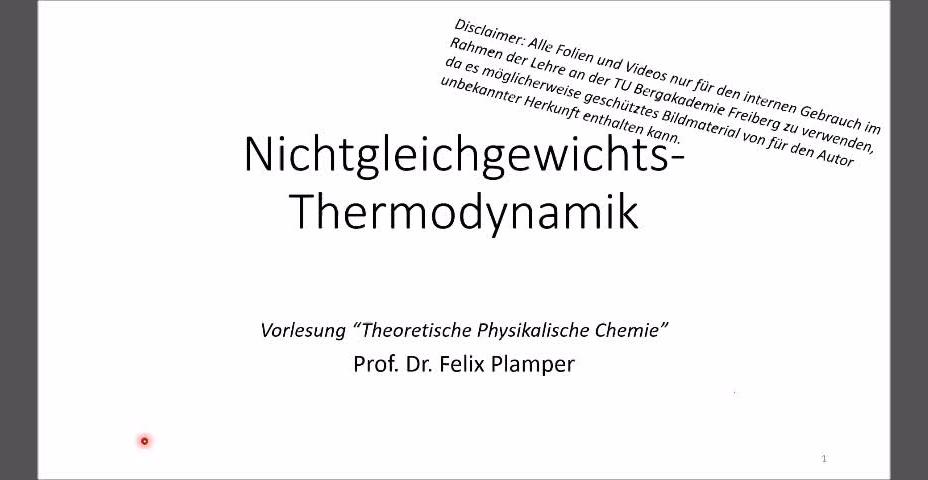 13. Vorlesung Theoretische Physikalische Chemie