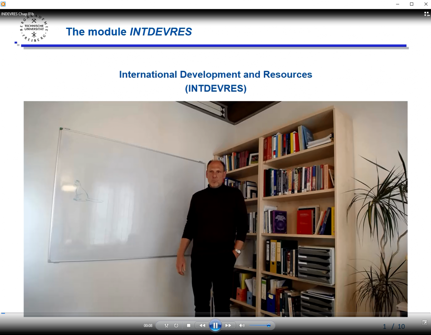 Introduction to the module International Development and Resources, WS 20/21