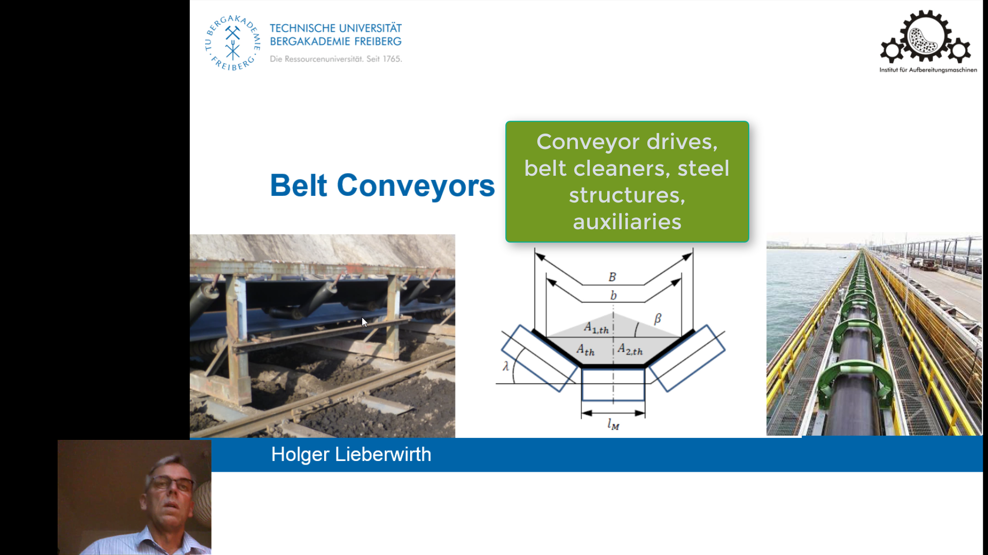 Belt Conveyors 4, Drives etc., FÖTEE. MA. Nr. 3625 /Examination number: 44402 Beschreibung