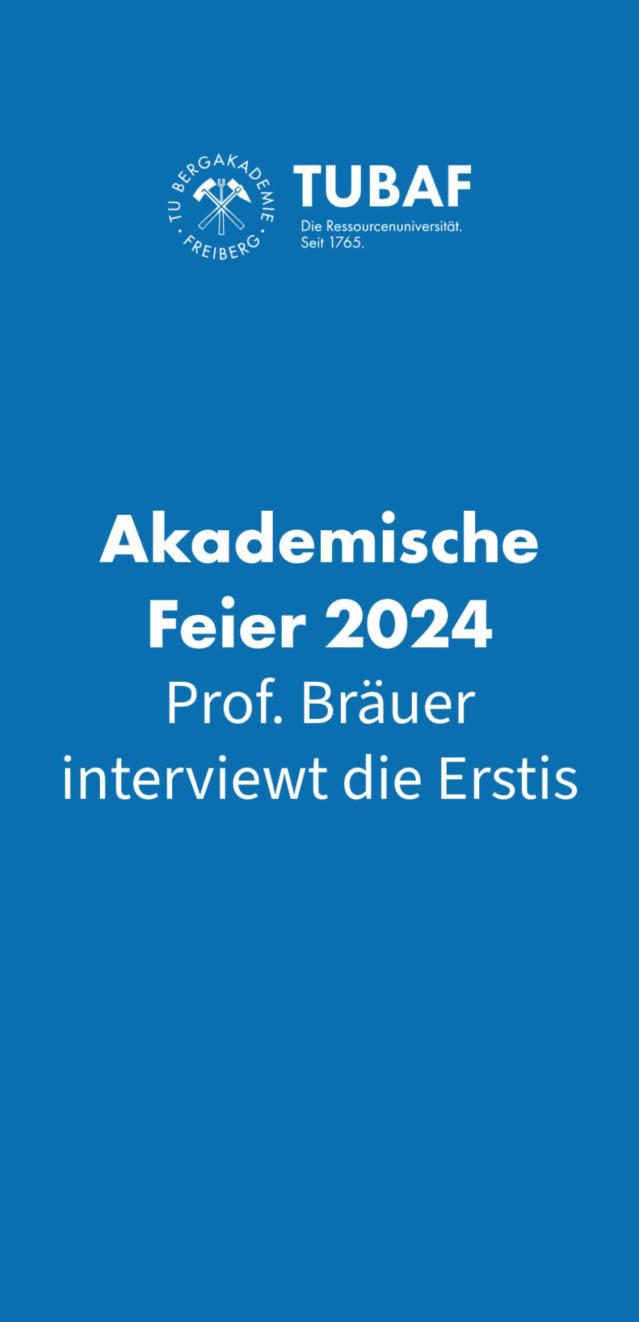 Akademische Feier 2024 der TU Bergakademie freiberg