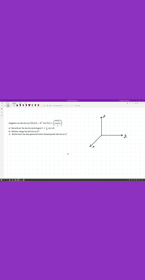 Mathe-Mediathek  : Kurvenintegral 1. Art