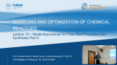 thumbnail of medium Lecture 10 - Modeling and Optimization of Chemical Reactors