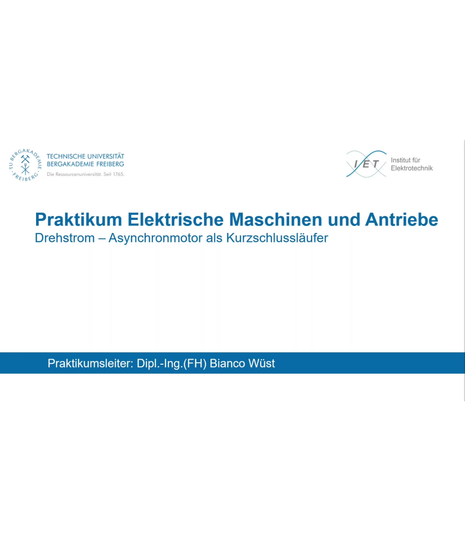 Drehstrom-Asynchronmotor mit Kurzschlussläufer