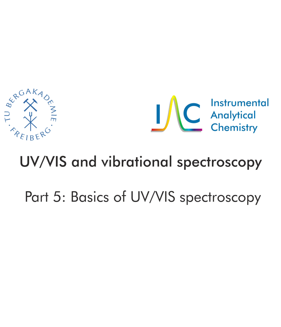 UVVIS/IR/Raman - Part 5: Basics of UV/VIS spectroscopy