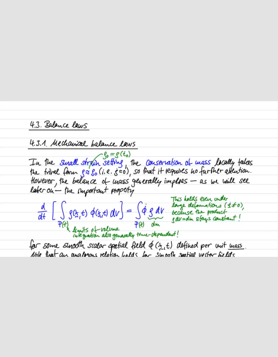 Continuum Mechanics ST20 -- Lecture 7