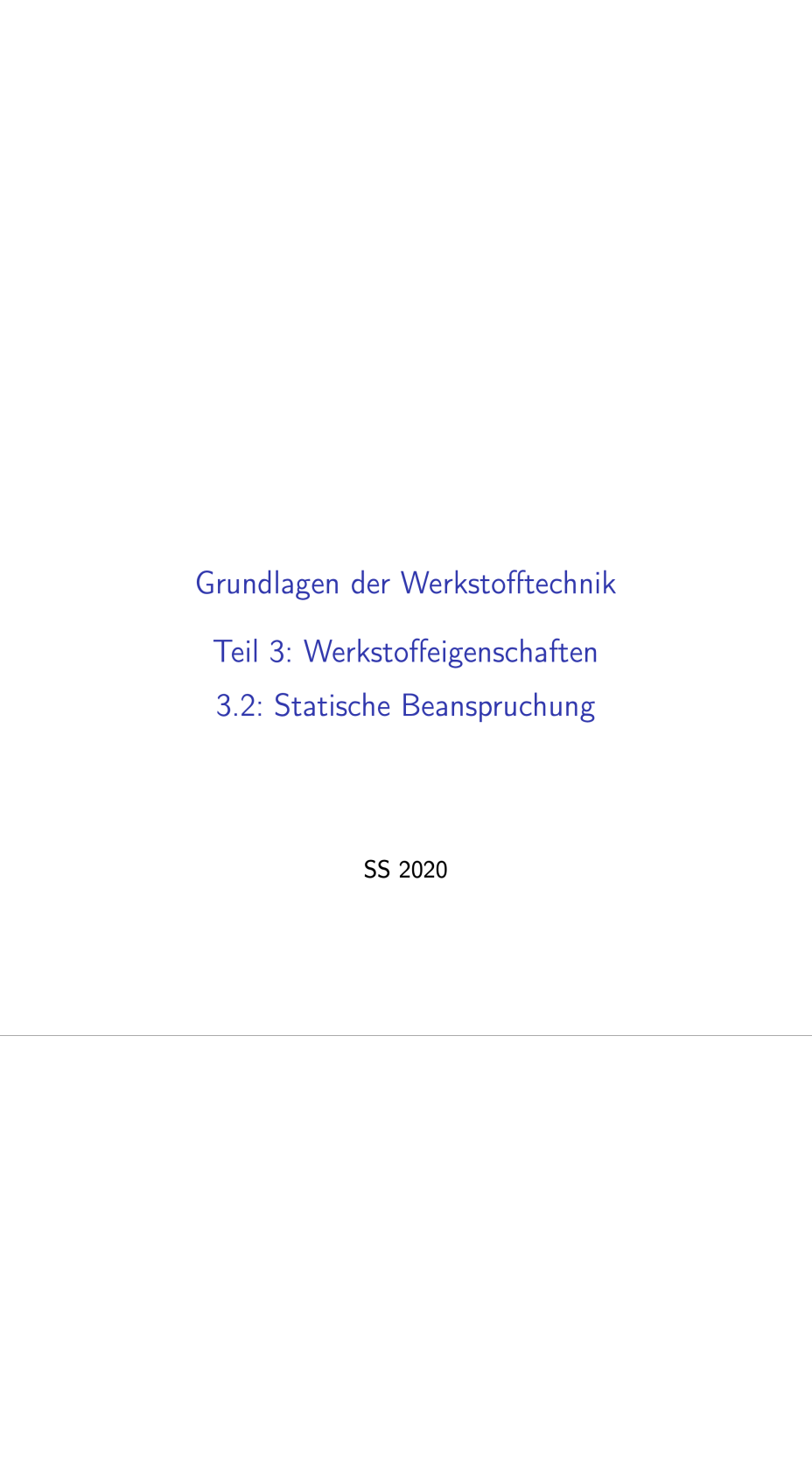 3.2 - Grundlagen der Werkstofftechnik