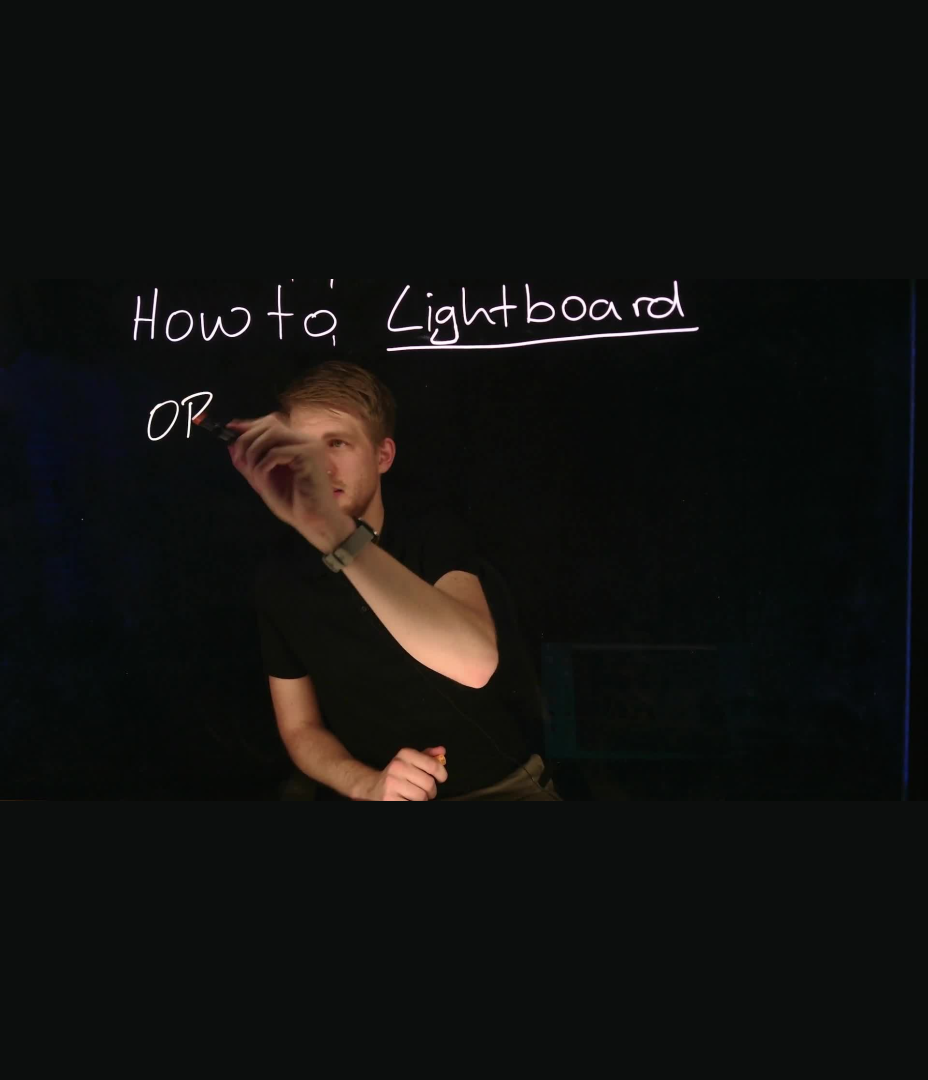 How to Lightboard: OBS Einstellungen  