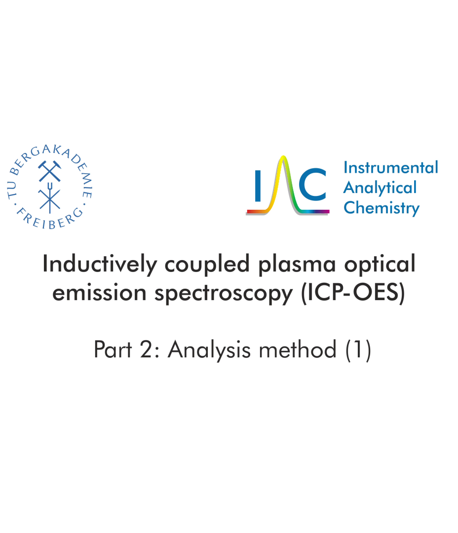 ICP-OES - Part 2: Analysis method (1)