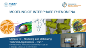 thumbnail of medium Lecture 13 - Modeling of Interphase Phenomena