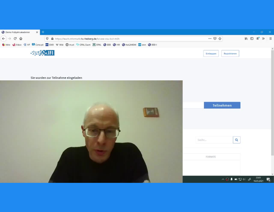 Frühjahrsakademie 2021 - Demo zu BigBlueButton