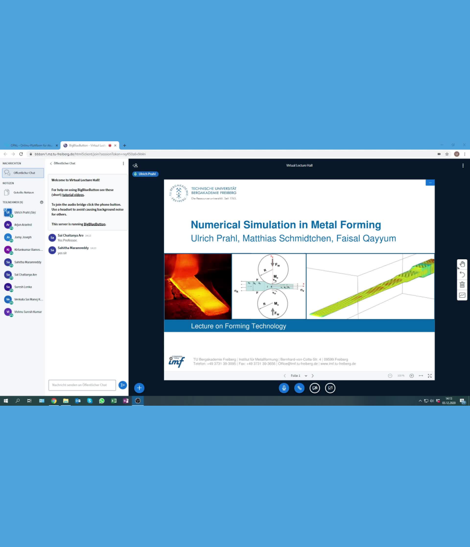 Lecture Numerical Simulation in Metal Forming 03.12.20