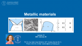 Metallic Materials - Lecture 12