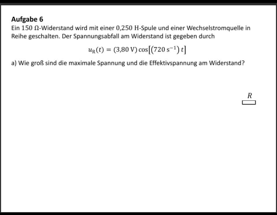 Physik für Naturwissenschaftler II -> Übungsblatt 7 -> Aufgabe 6