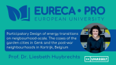 thumbnail of medium Lecture by Prof. Liesbeth Huybrechts: Participatory Design of Energy Transitions at the Neighborhood Scale