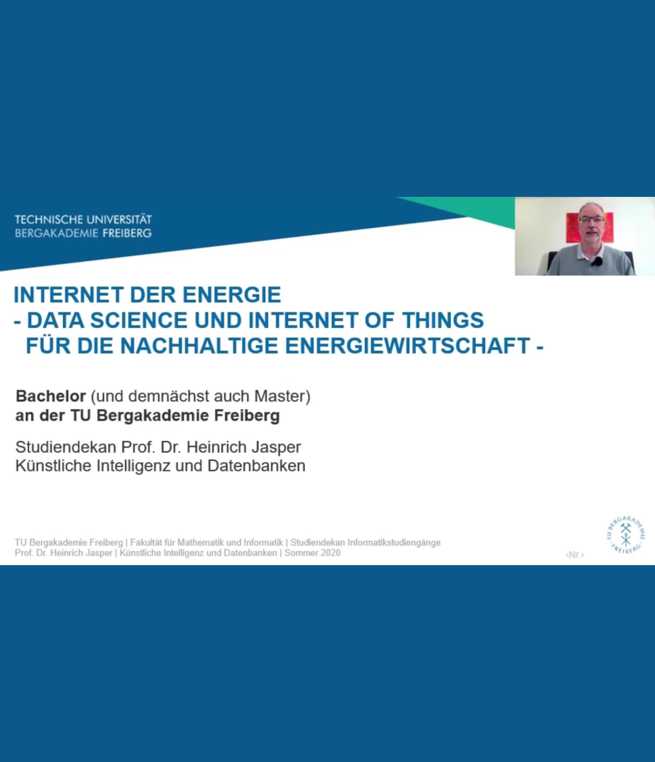 Studiengangsvorstellung Internet der Energie (Bachelor)