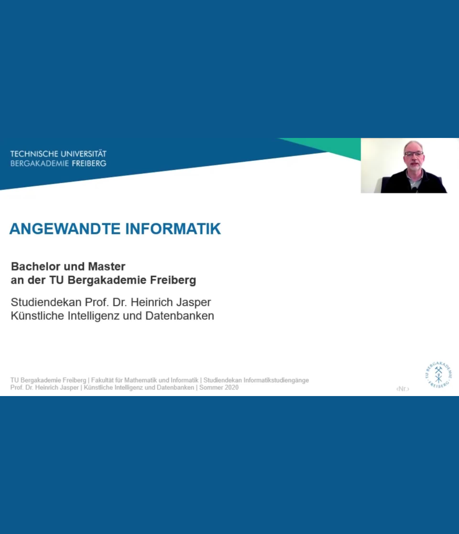 Studiengangsvorstellung Angewandte Informatik BA/MA