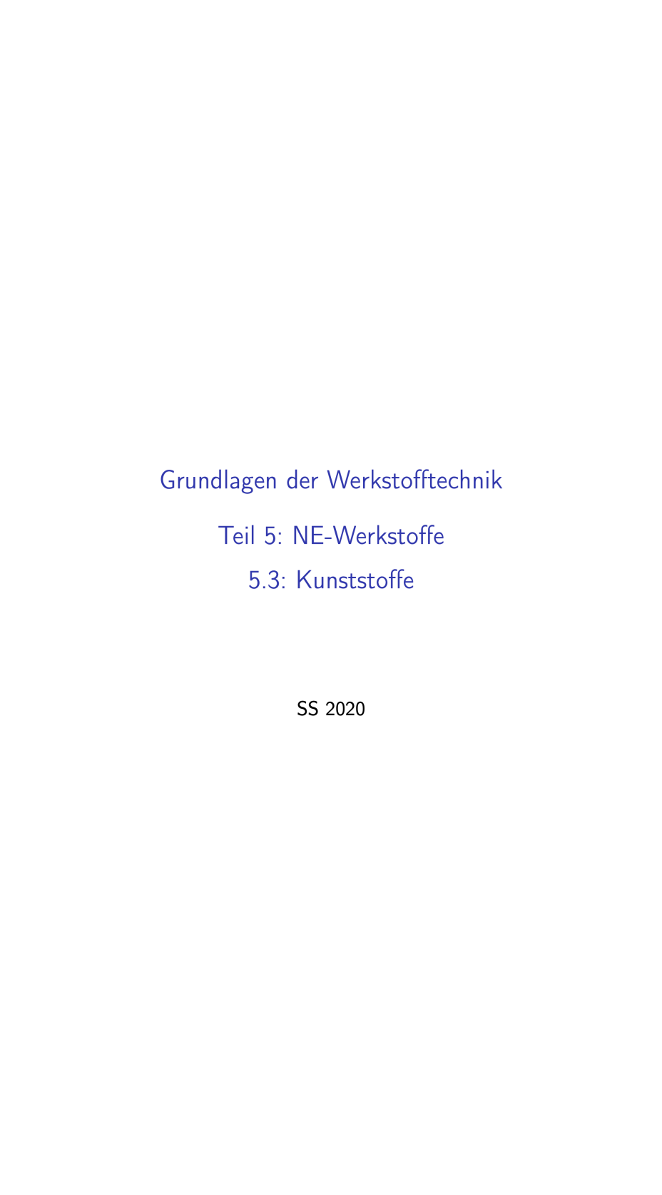 Teil 5.3 - Grundlagen der Werkstofftechnik