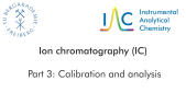 thumbnail of medium IC - Part 3: Calibration and analysis