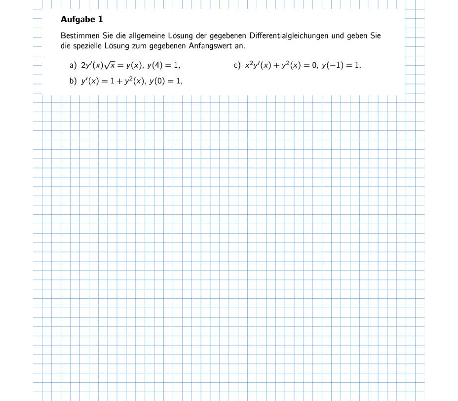 Übung HM 2 - Differentialgleichungen - Aufg. 1b