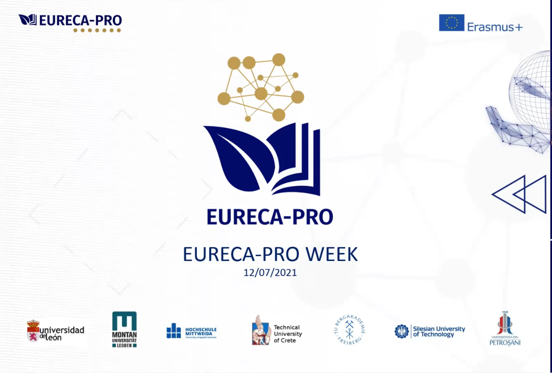  EURECA-PRO Week-Einführung in EURECA-PRO, Prof. Dr. Carsten Drebenstedt