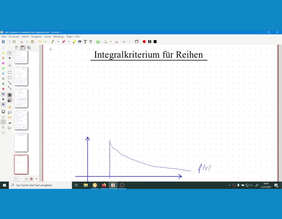 (H)Ming 1 - Integration - Theorie 06 (Integralkriterium)