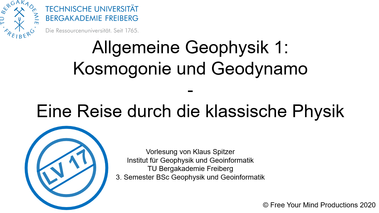 Allgemeine Geophysik 1 - LV 17