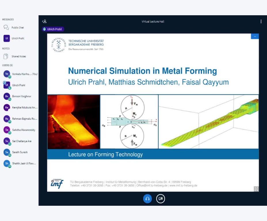 Lecture Numerical Simulation in Metal Forming 28.01.21