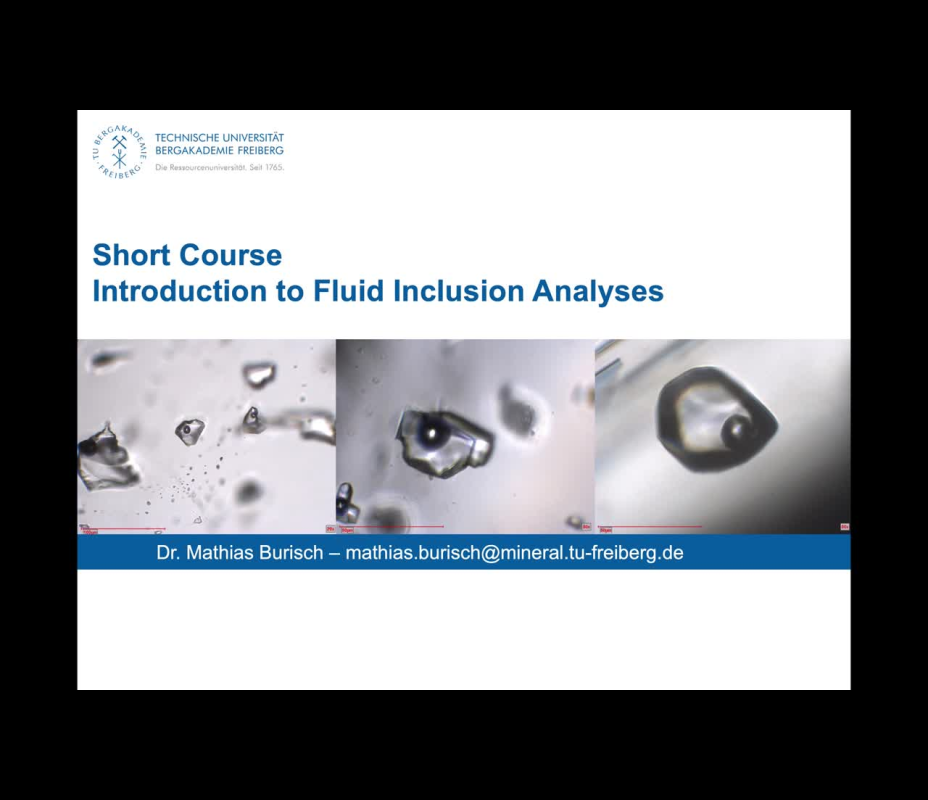 Fluid Inclusions - Analysis and Interpretation part 1