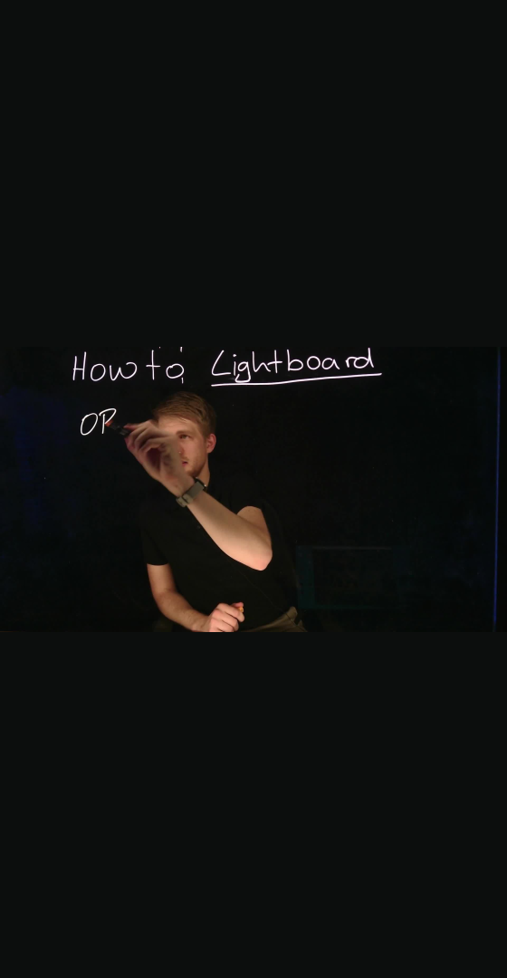 How to Lightboard: OBS Einstellungen  