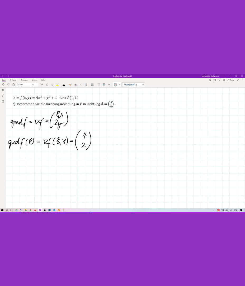 Mathe-Mediathek  : Richtungsableitung