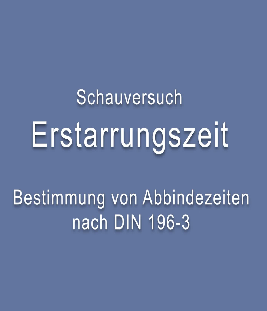 Schauversuch 2 - Bestimmung der Erstarrungszeit