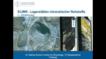 thumbnail of medium ELfmR - Einführung in die Lagerstätten fester mineralischer Rohstoffe -1 - Einführung