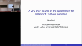 thumbnail of medium Lecture 2 Spectral flow for selfadjoint Fredholm operators