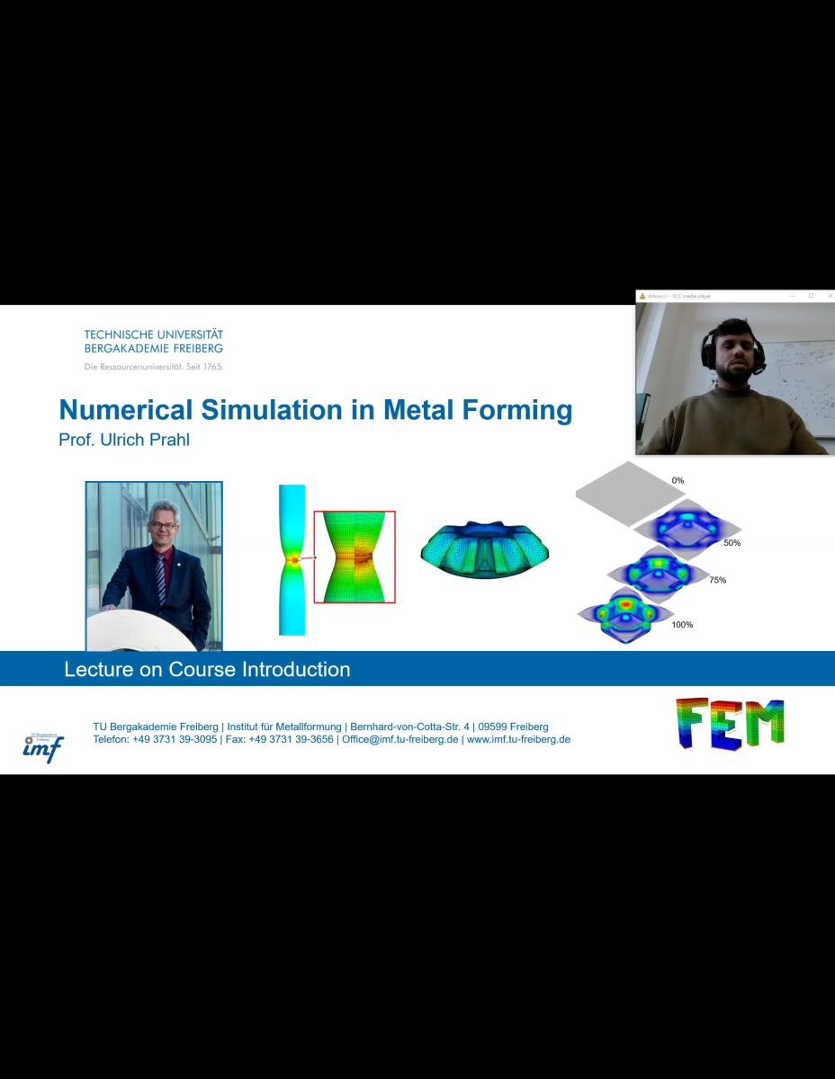 Introduction into the metal forming processes and their numerical simulations