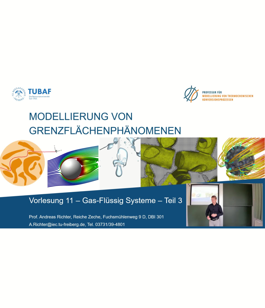 Vorlesung 11 - Modellierung von Grenzflächenphänomenen