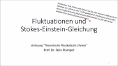 thumbnail of medium 14. Vorlesung Theoretische Physikalische Chemie