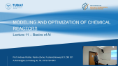 thumbnail of medium Lecture 11 - Modeling and Optimization of Chemical Reactors