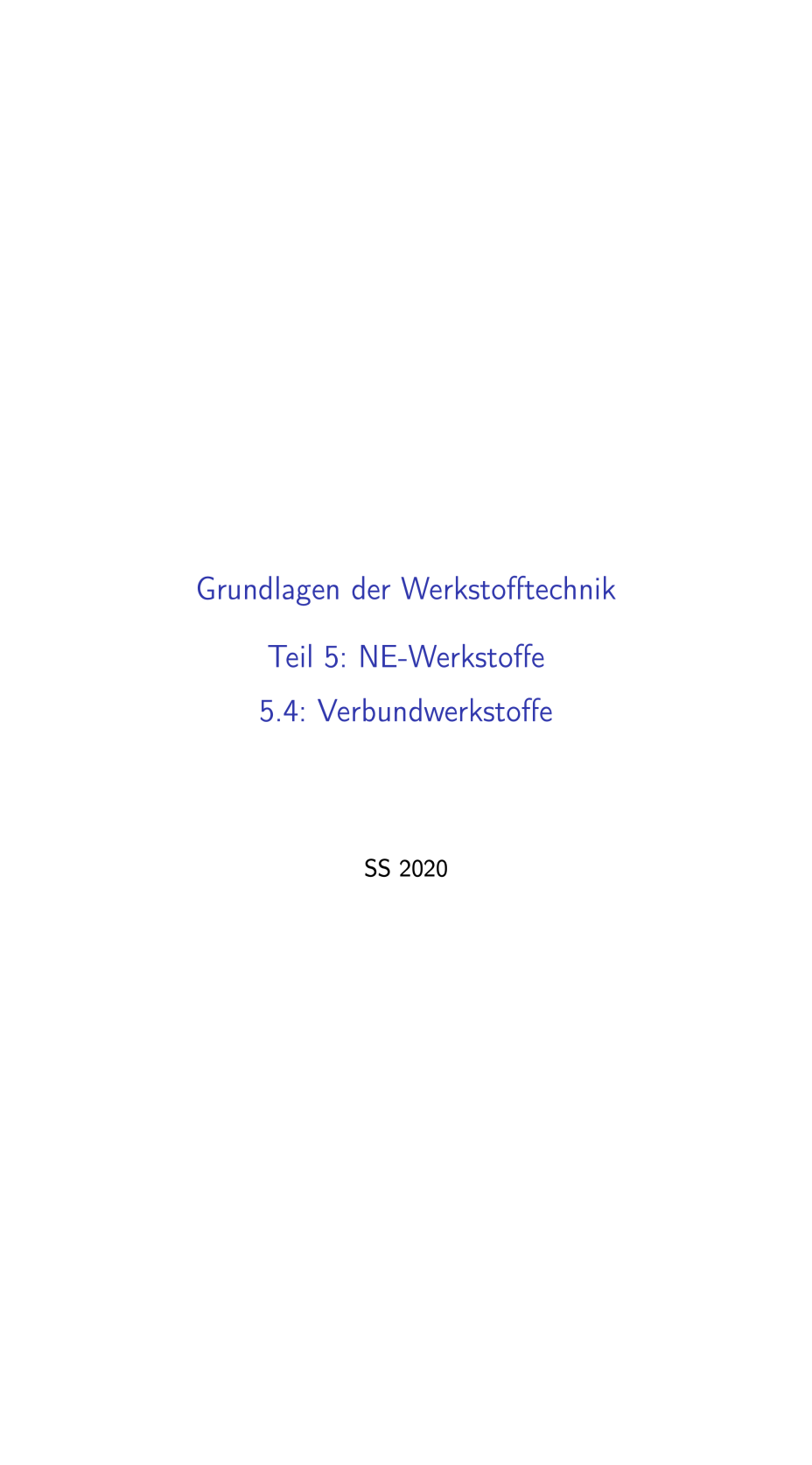 Teil 5.4 - Grundlagen der Werkstofftechnik