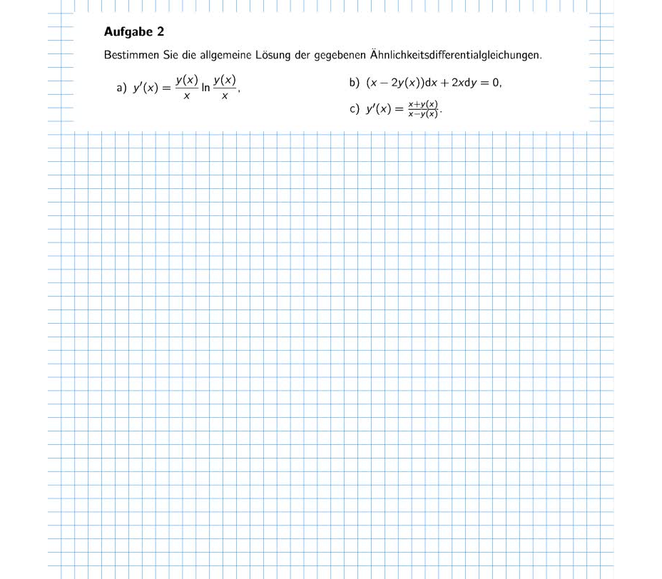 Übung HM 2 - Differentialgleichungen - Aufg. 2a