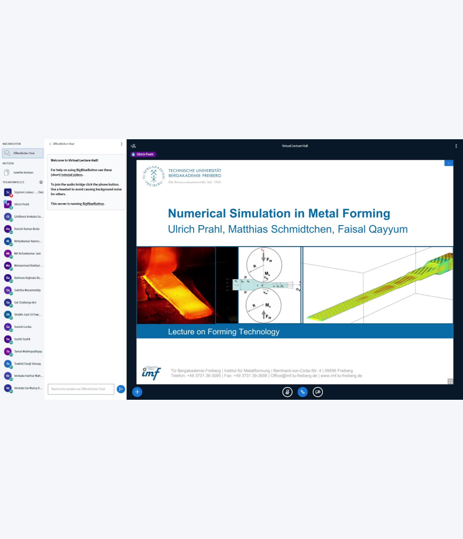 Lecture Numerical Simulation in Metal Forming 29.10.20