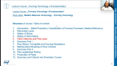 thumbnail of medium Fundamental of Plastic Deformation / 2022-05-11 (Lecture 6 - Materials characteristics influence on flow behavior )