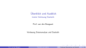 DS20.0F Finale Vorlesung Dataanaylse und Statistik: Rückblick und Ausblick