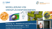 thumbnail of medium Vorlesung 14 - Modellierung von Grenzflächenphänomenen