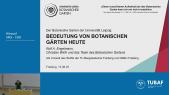 thumbnail of medium AGU - Vortrag: Bedeutung von Botanischen Gärten heute