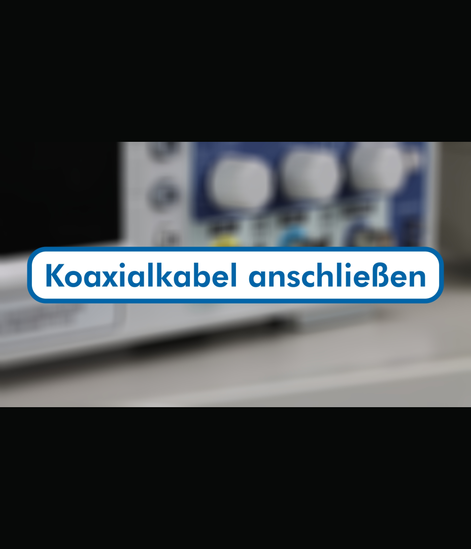 E3 - Koaxialstecker an Oszilloskop anbringen
